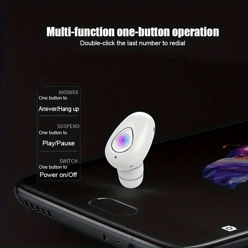 wireless in ear invisible earbuds handsfree headset stereo headset details 2